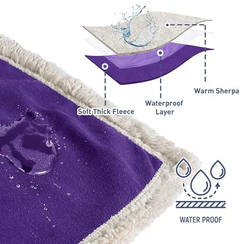 Catalonia Waterproof Blanket for Bed, Reversible Leakproof Throw