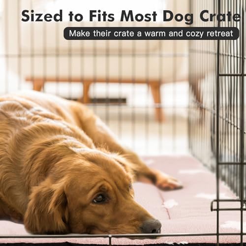 Mora Pets Dog Crate Pad Washable Puppy Dog Bed for Crate Flat Kennel Mat