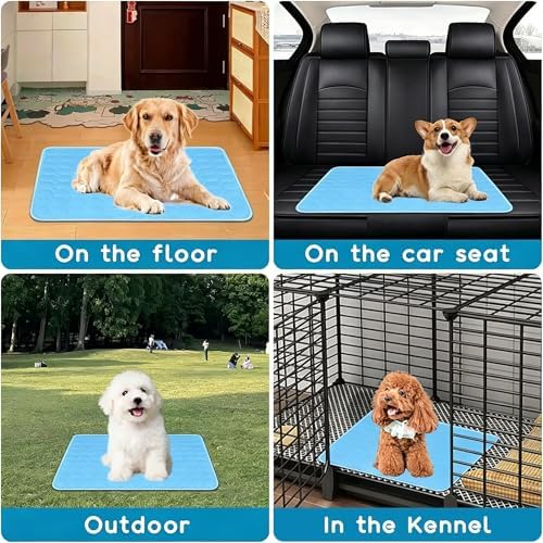 Self-Cooling Pad, Pet Cooling Mat for Dogs Cats, Washable Cooling Blanket