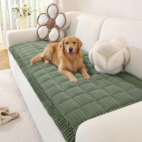 OstepDecor Couch Cover for Dogs, Washable Non Slip Sofa Cover for Pets