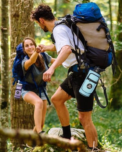 Sports rabbit Universal Water Bottle Holder with Strap & Phone Pocket