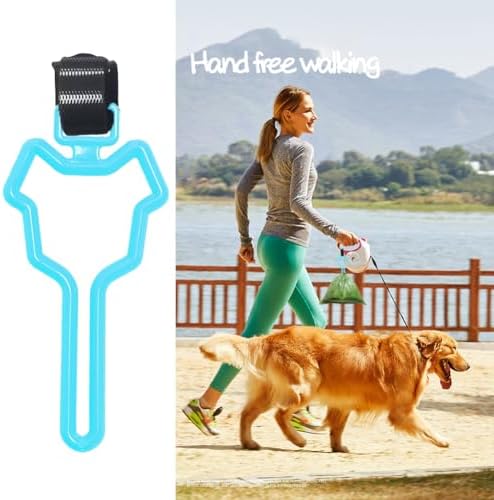Dog Poop Bag Holder, Waste Bag Holder, Dog Poop Bag Carrier, Hand Free Holder (10 pack, Blue)