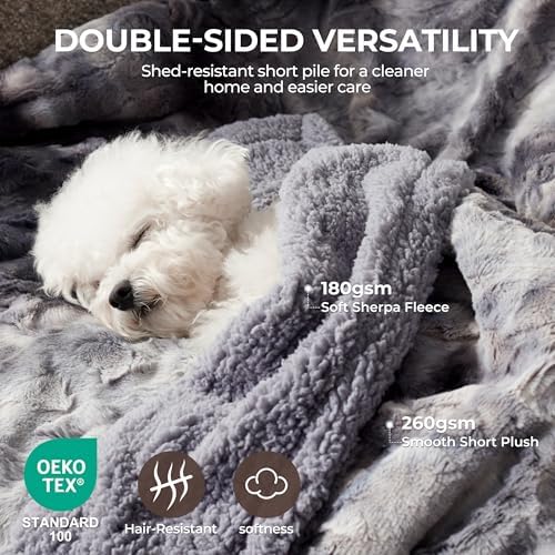 Waterproof Dog Blanket for Large Dogs, Washable Pet Blankets