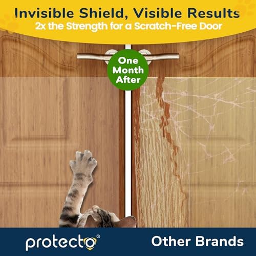 PROTECTO Door Protector from Dog Scratching w/Utility Knife - 1-Pack 60x8