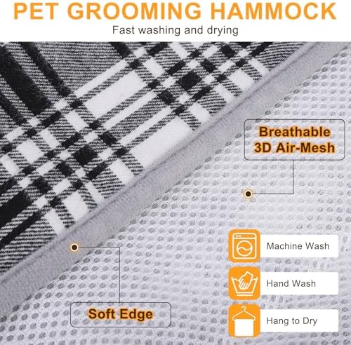 BEAUTYZOO Large Dog Grooming Hammock Harness, Nail Trim Restraint Sling, L