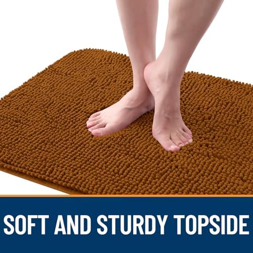 OLANLY Dog Door Mat for Muddy Paws 30x20, Super Absorbent Chenille Mud Mat