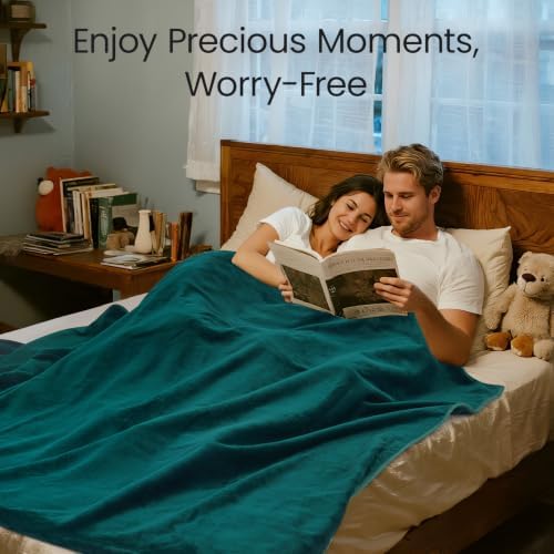 LOOBANI Waterproof Blanket for King Size Bed, Reversible Leakproof 85"x108"