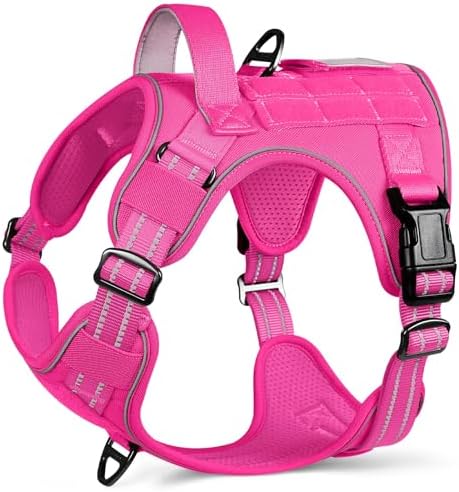 rabbitgoo Tactical Dog Harness for Large Dogs, No Pull Service Pet Vest