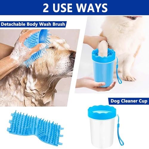Dog Paw Cleaner and Washer Kit with Towel