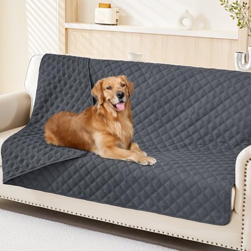 Smiry Waterproof Reversible Pet Couch Covers for Dogs
