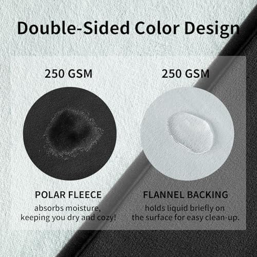 QiyI Reversible Waterproof Blanket for Bed King Size, 80"x90", Black/Grey