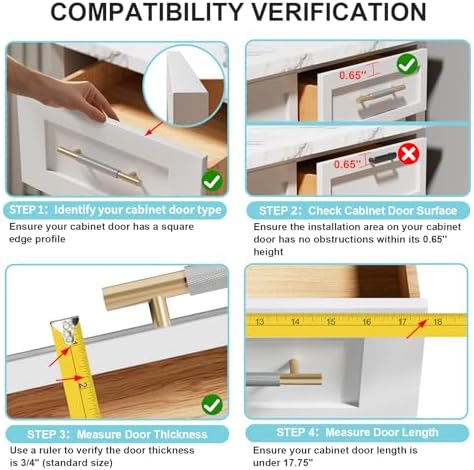 12 Pack 18" Cabinet Door Protector Edge Guard for Kitchen Cabinet & Drawer