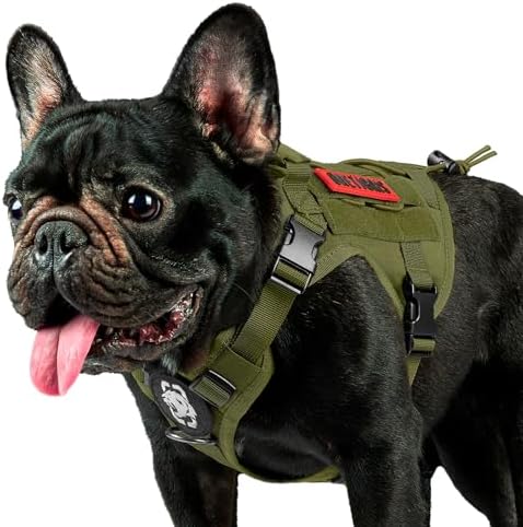 OneTigris Tactical Dog Harness with Handle No-Pull Adjustable for Small Dog