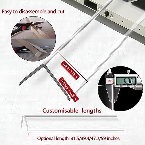 Self-Adhesive Clear Wall Corner Protector - 4Pack, 39.4 x 1.18 in
