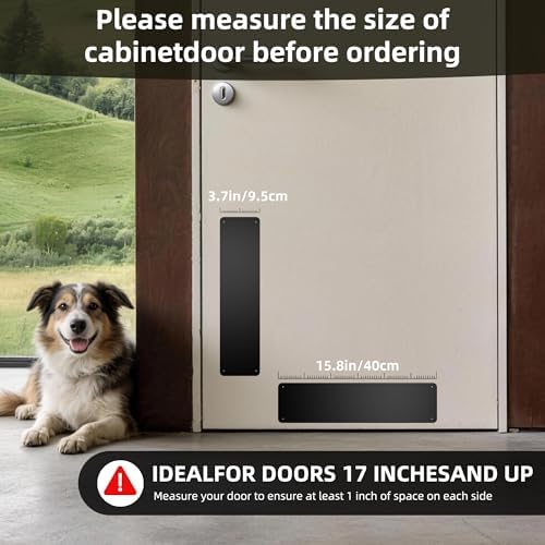 2PCS Door Scratch Protector & Kick Plate for Bottom of Door, 4"x16" Steel Pad