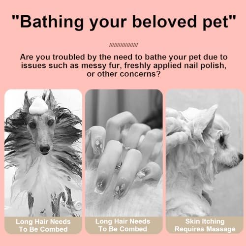 Green Dog Bath Brush for Bathing&Shedding Dog Shampoo Brush