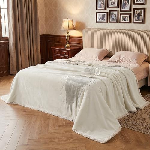 Catalonia Waterproof Blanket for Bed, Reversible Leakproof Throw