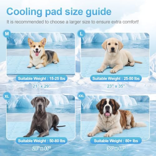 Dog Cooling Mat 30X48in Gray Q-MAX>0.5 Non-Slip Self-Cooling