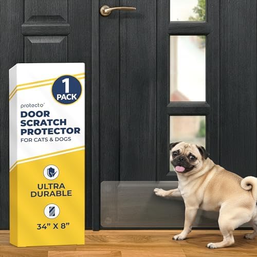 PROTECTO Door Protector from Dog Scratching, 34x8 - Door Scratch Guard