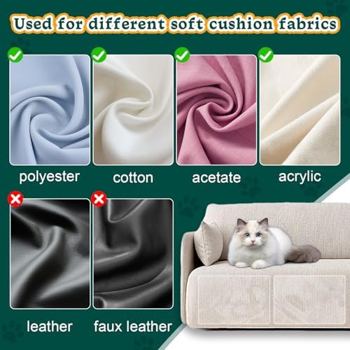 Clear Cat Scratch Furniture Protector, 12 Pack