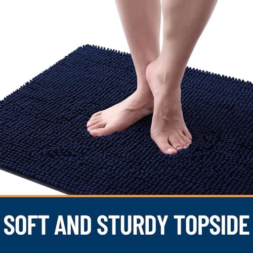 OLANLY Dog Door Mat for Muddy Paws 30x20, Super Absorbent Chenille Mud Mat
