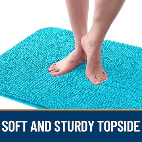 OLANLY Dog Door Mat for Muddy Paws 70x24, Super Absorbent Chenille Mud Mat