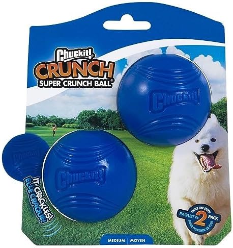 Chuckit! Crunch Ball Dog Toy, Medium (Pack of 24)