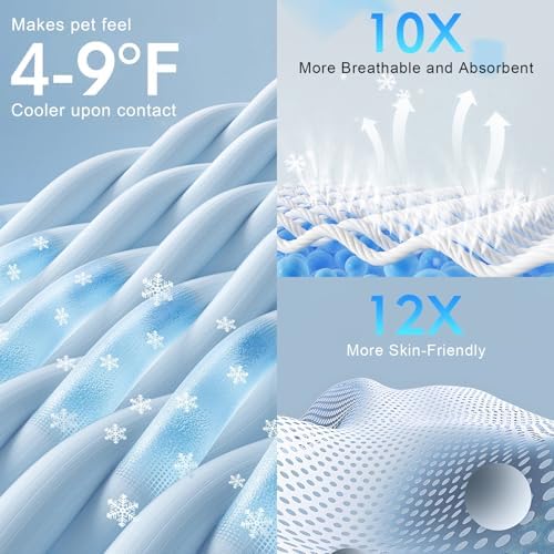 BEAUTYZOO Cooling Mat for XLarge Dogs, 59x40in Reversible Pad, Self-Cooling