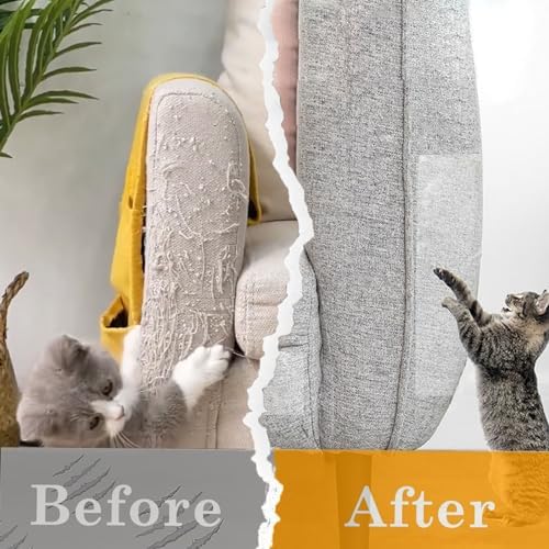 Anti Cat Scratch Furniture Protector, 118" x 12", Single Side Couch FurnitureProtector for Cats, 30 Twist Pins +1 Scraper