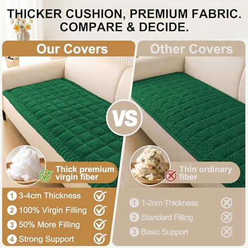 Smiry Couch Cover for Dogs, Non Slip Fuzzy Pet Sofa Covers Washable