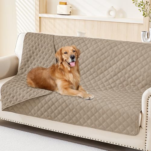 Smiry Waterproof Reversible Pet Couch Covers for Dogs
