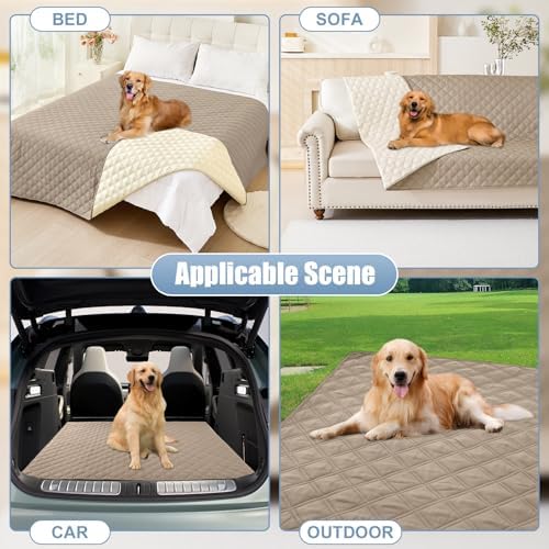 Smiry Waterproof Reversible Pet Couch Covers for Dogs