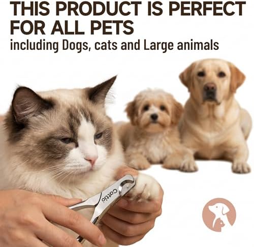 Dog Nail Clippers - All Steel Material, Built-in Spring,Heavy Duty Dog Nail Trimmer Full Metal Razor Sharp Professional for All Dogs Cats with Thick Toena,Dog Nail Trimmers