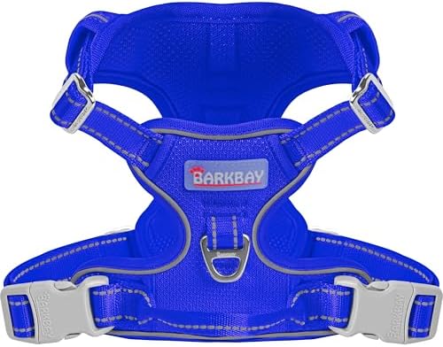 BARKBAY Dog Harness for Small Sized Dog No Pull Mesh 2 Clips Dog Vest