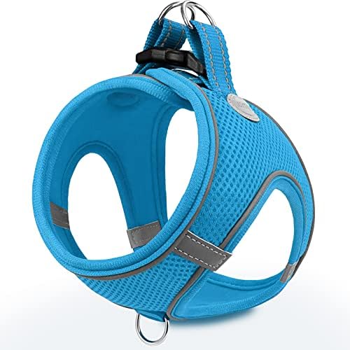 Joytale Step-in Dog Harness, Soft Breathable Mesh, Sky Blue M