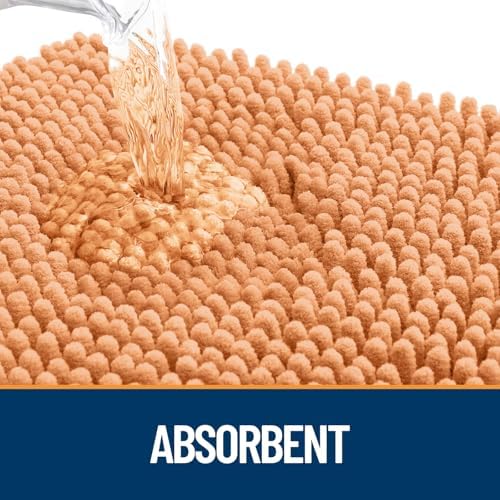 OLANLY Dog Door Mat for Muddy Paws 45x27, Super Absorbent Chenille Mud Mat