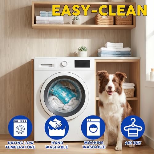 Starry Cooling Mat for Dogs 59'' X 39'' Layer Dog Cooling Bed Washable Pet Cooling Mat for Summer Thin Breathable Non Slip Foldable Portable Reusable Suitable for Indoor Outdoor Blue