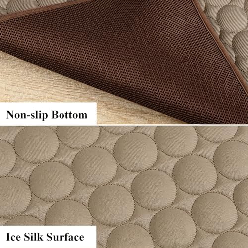 Dog Cat Cooling Mat, Chill Pet Pad, Breathable Pet Mats for Crate Couch Car