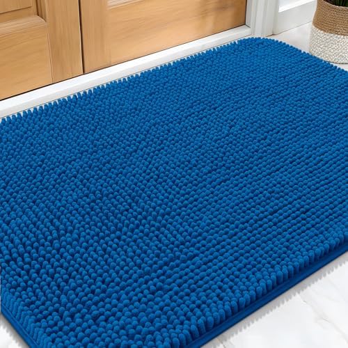 OLANLY Dog Door Mat for Muddy Paws 32x20, Super Absorbent Chenille Mud Mat