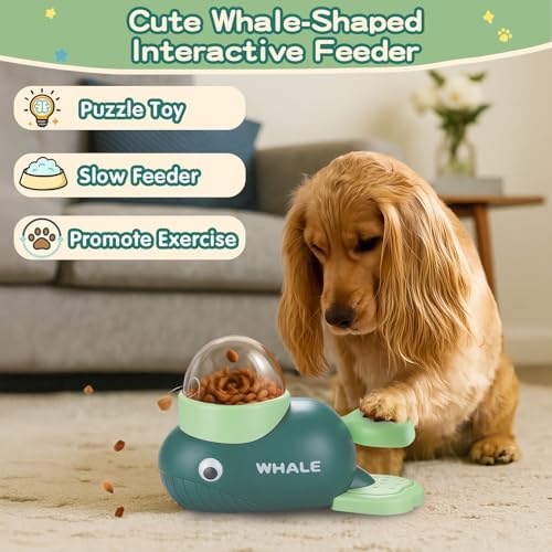 Interactive Dog Toys & Cat Toys for Indoor Cats, Dog Puzzle Toy Slow Feeder Bowl, Puppy Enrichment Toys, Interactive Cat Toys, Dog Feeder Puzzle Toy for Smart Dogs to Keep Them Busy