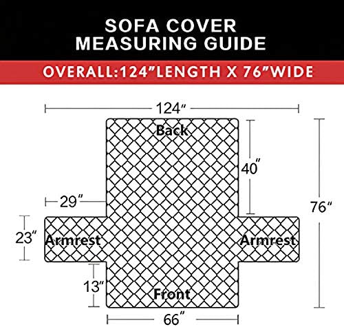 Easy-Going Reversible Couch Cover, 3 Cushion Sofa, Large, Beige/Beige