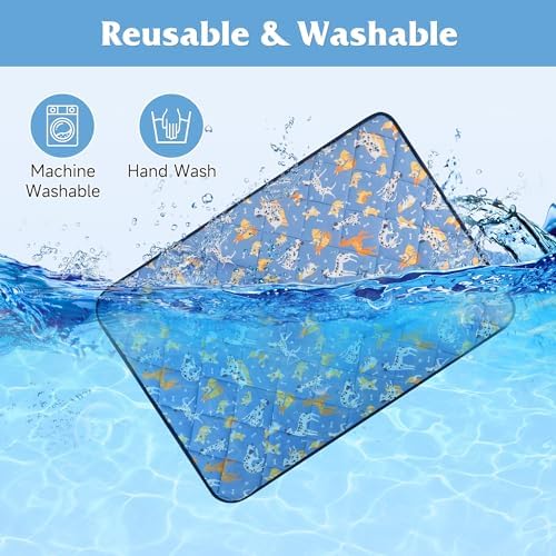 55.1"x40.2" Foldable Dog Cooling Mat, Washable Cooling Mat for Dogs, Soft Blanket for Dogs and Cats, Large