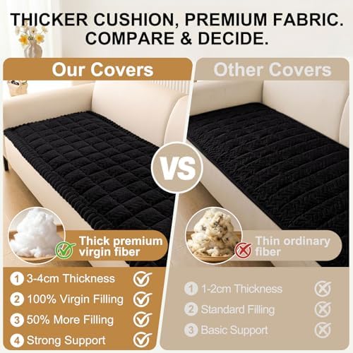 Smiry Couch Cover for Dogs, Non Slip Fuzzy Pet Sofa Covers Washable