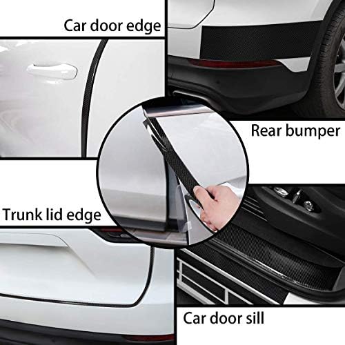DGSL Car Door Edge Guards Door Sill Protector 5D Carbon Fiber Car Wrap Film Vinyl Automotive Wrap Film Car Door Sill Protection Film Anti-Collision Fits for Most Car (4In x 49Ft)