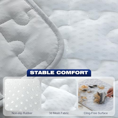 Cooling Dog Mat XX-Large, Breathable 3D Mesh No-Gel Pad, Gray