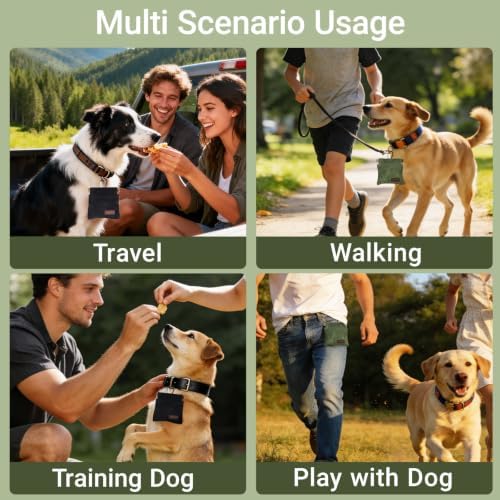 2Pcs Dog Treat Pouch, Hand Free Dog Training Treat Pouch