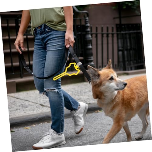 POPETPOP Leash-attached Poop Bag Holder Dog Waste Bag Clip Dispenser for Dog Walking
