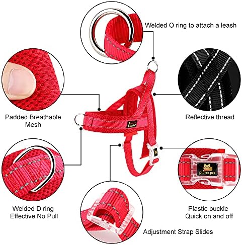 Plutus Pet No Pull Dog Harness for Large Dogs, Breathable Mesh Padded
