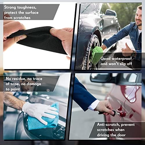 Frienda Car Door Sill Protector Edge Guards,2.8 Inch Wide, 32.8 Feet,Black