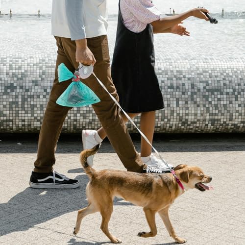 YUCHIYA Silicon Dog Waste Bag Dispenser - Hands-free Poop Bag Holders for Leashes - Dog Walking Accessories - Hippo